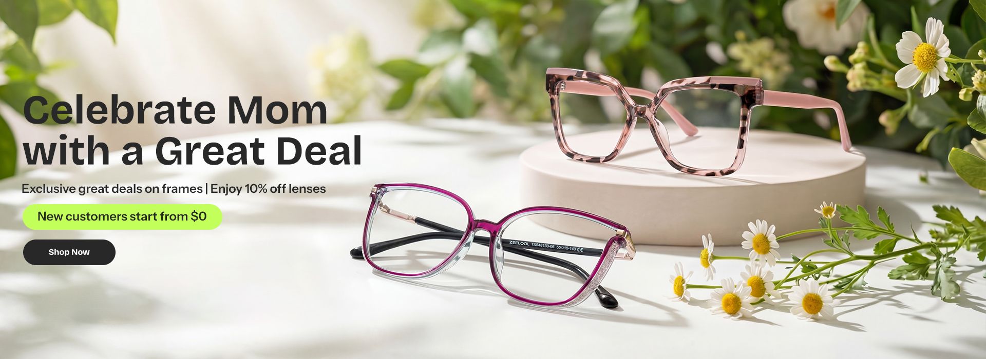 Zeelool optical eyeglasses online store TopBanner1