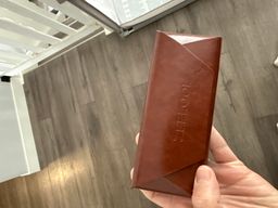 Nice case, fits large glasses easily.0