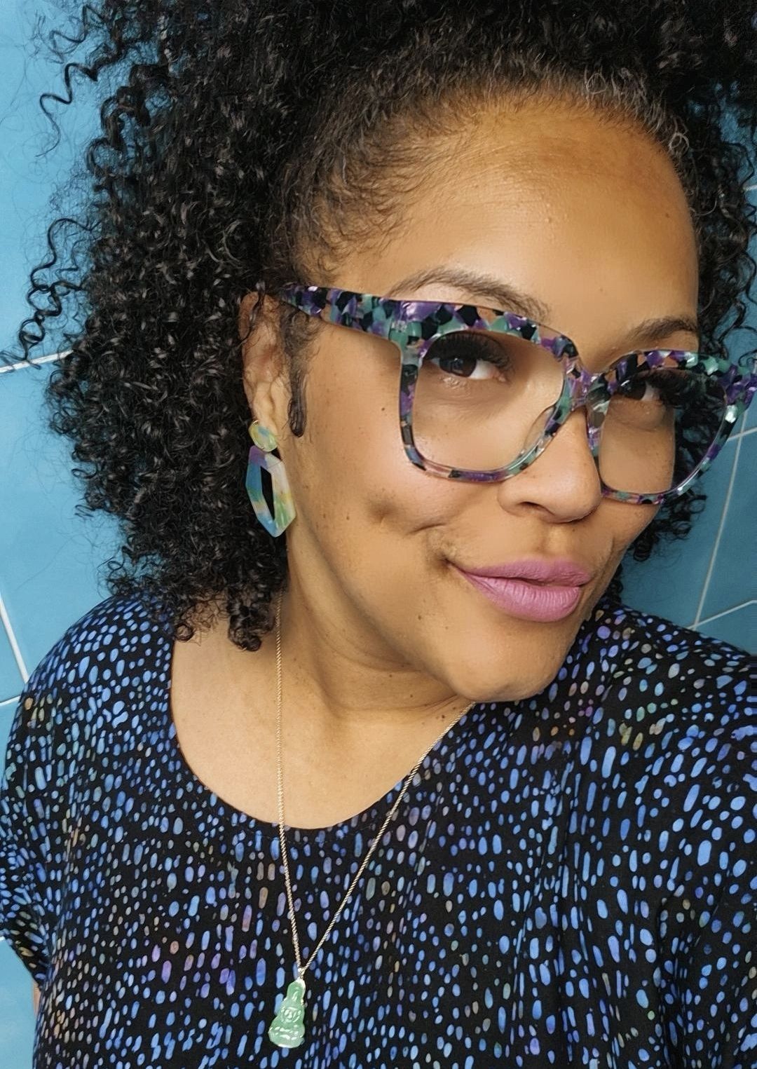 Xion Square Colorful-Point Eyeglasses | Zeelool Optical