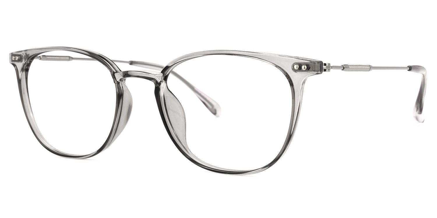 Vilanova Round Gray Glasses | ZEELOOL Canada1