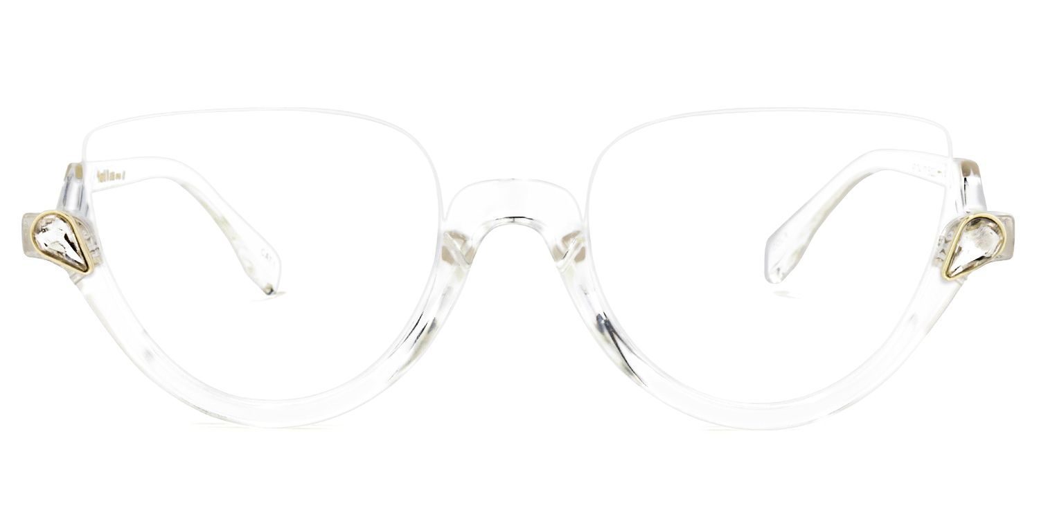 Felicia Cat Eye Clear Eyeglasses and Half-Frames0
