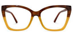 Latora Cateye Two-Tone Glasses0
