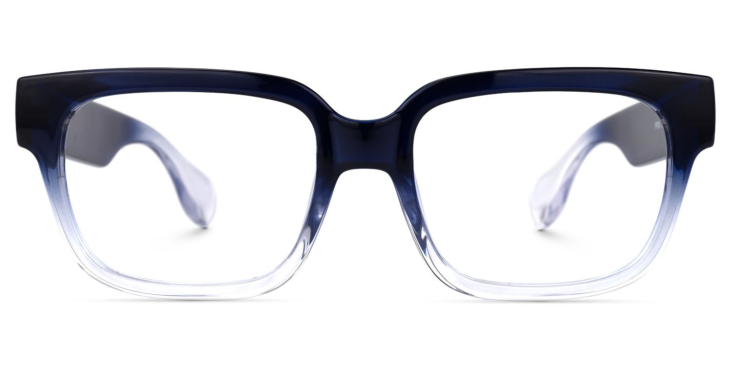 Colin Rectangle Dark-Blue Glasses | ZEELOOL Canada0