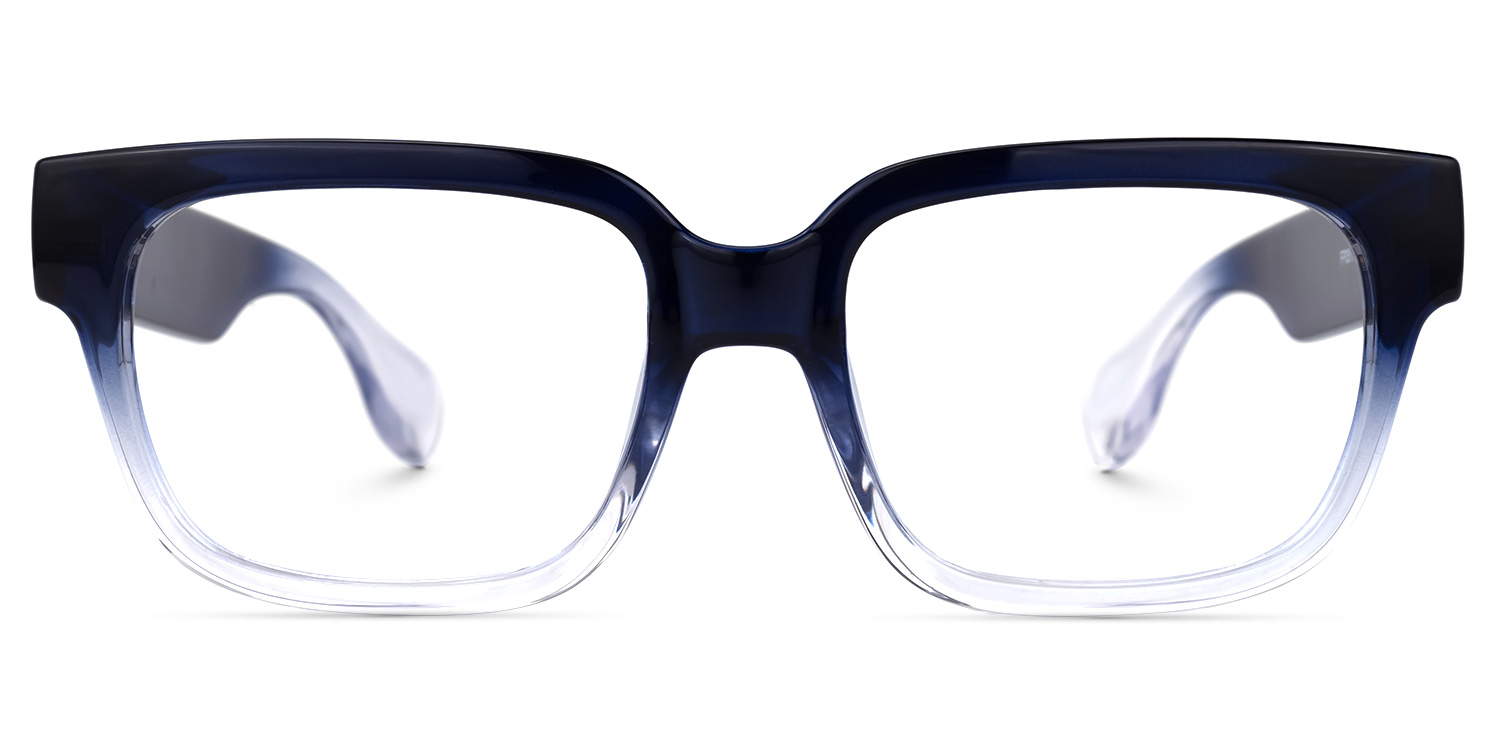 Colin Rectangle Dark-Blue Glasses | ZEELOOL Canada0