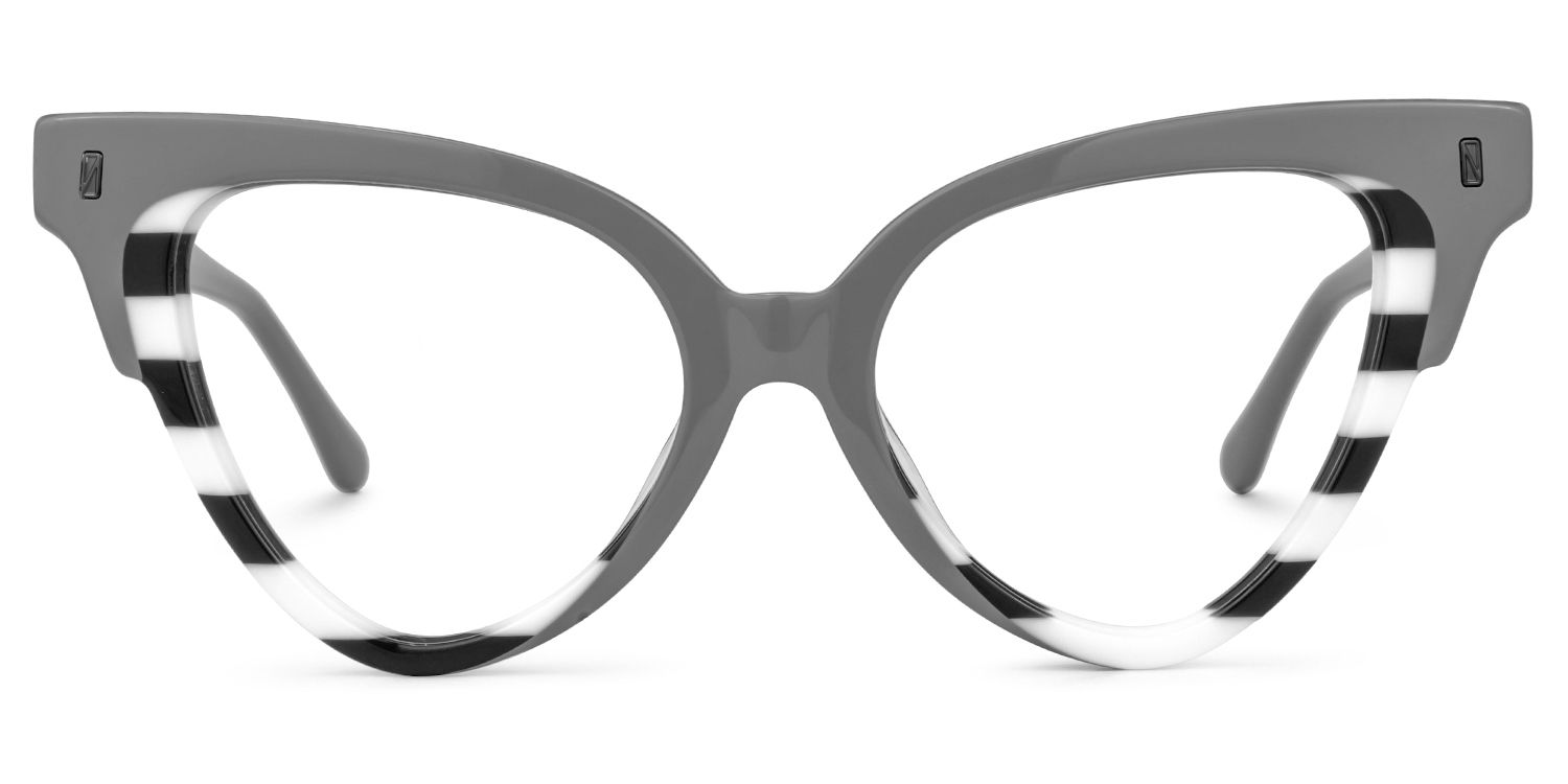 Jacek Cateye Gray Glasses | ZEELOOL Canada0