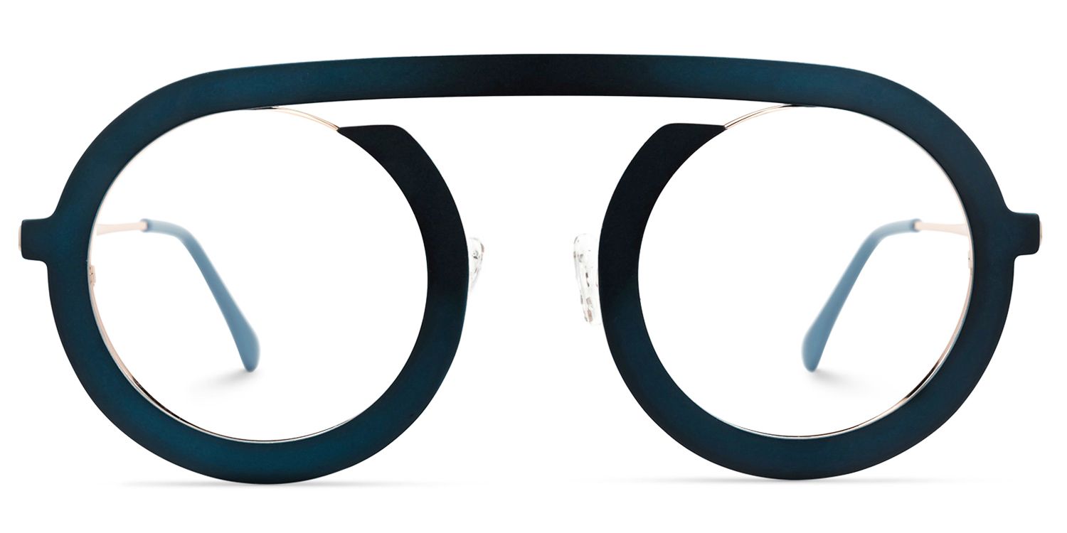 Florida Round Blue Glasses | ZEELOOL Canada0