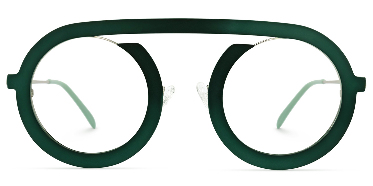 Florida Round Green Glasses | ZEELOOL Canada0