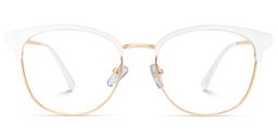 Larkins Round White Glasses0