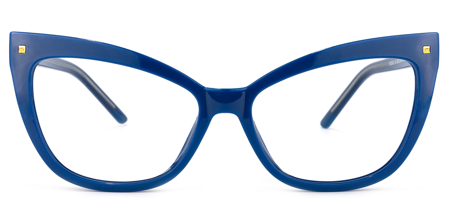 Niamh Cateye Blue Glasses0