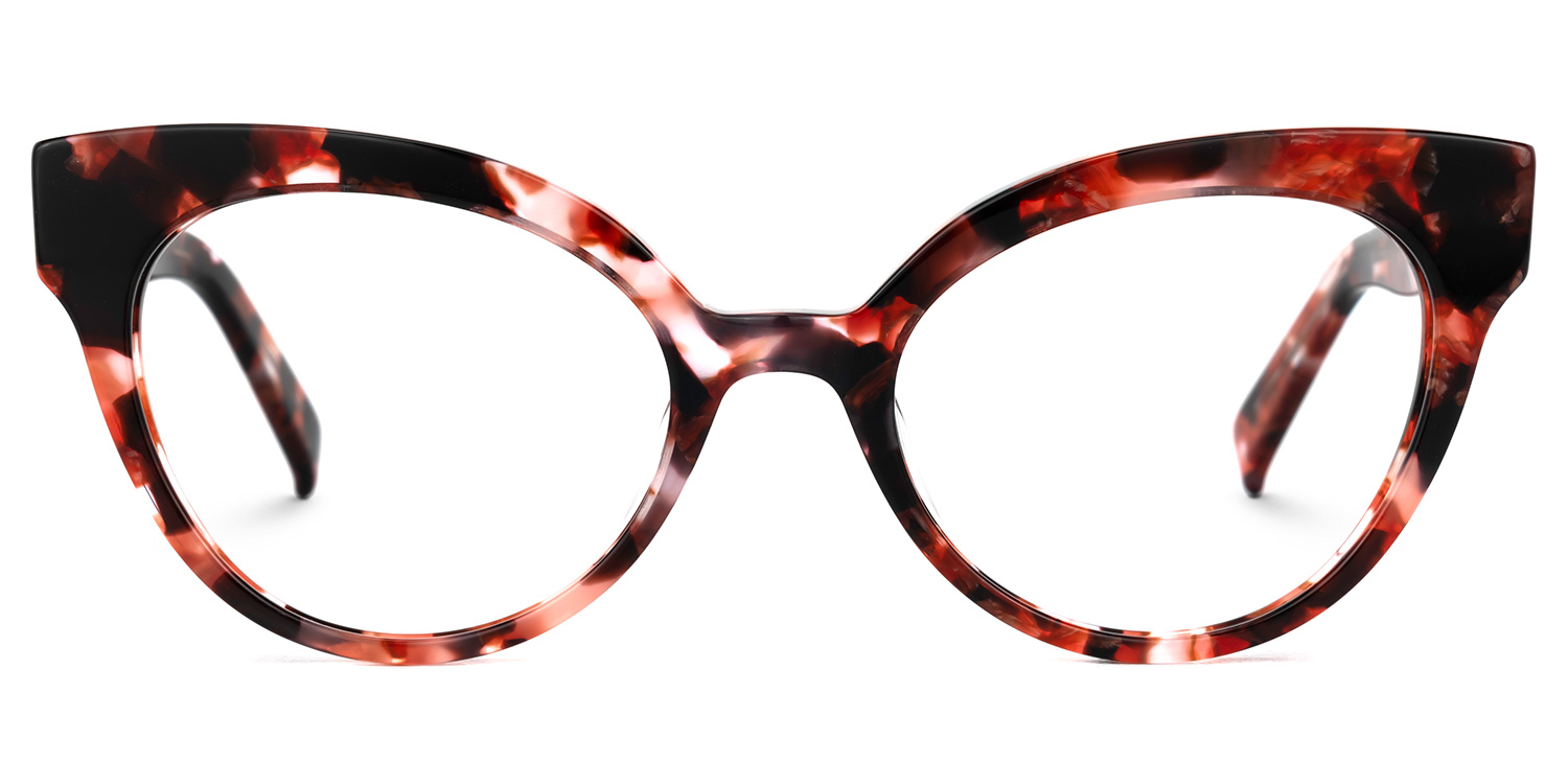 Cateye Red Floral Glasses | ZEELOOL Canada0