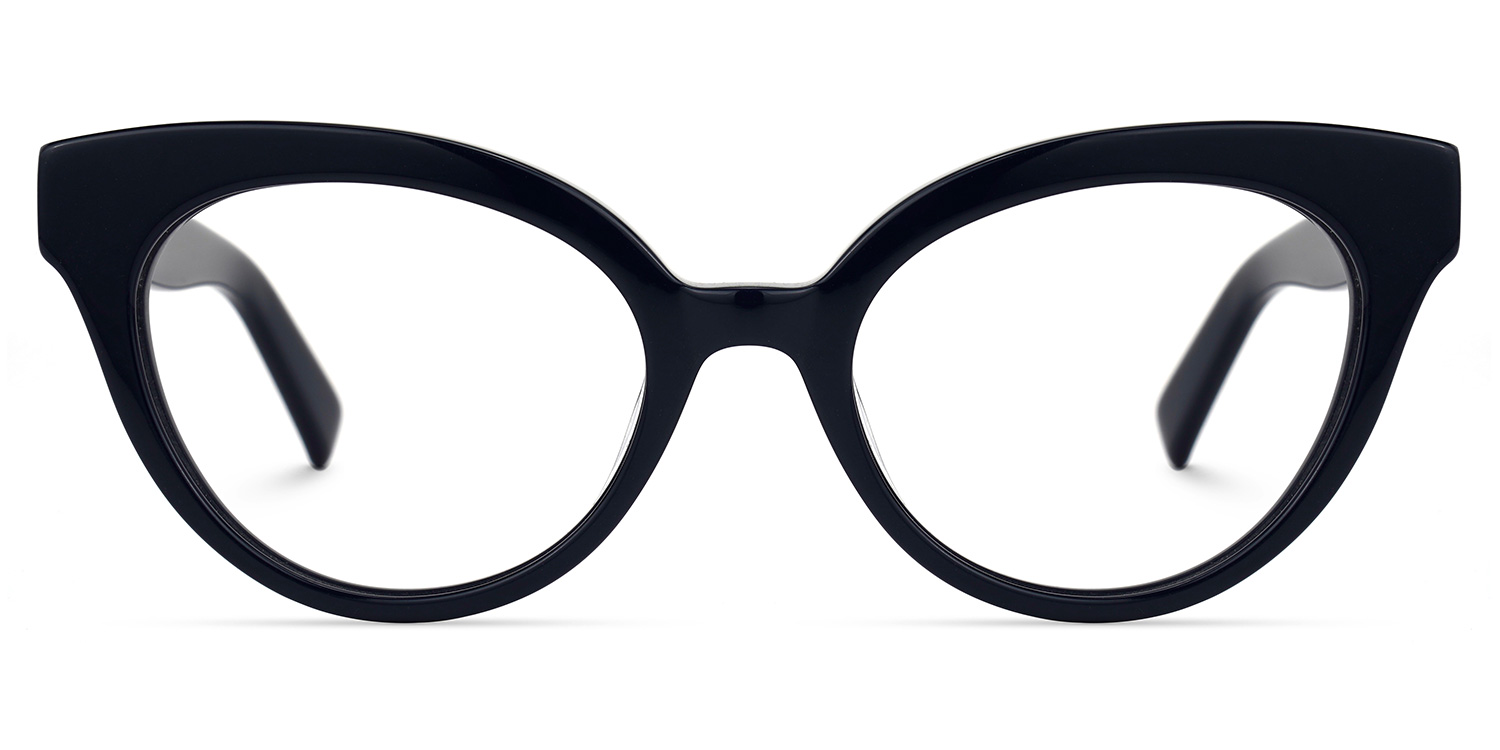 Cateye Dark Blue Glasses0