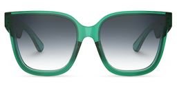 Boman Square Green Bluetooth Sunglasses0