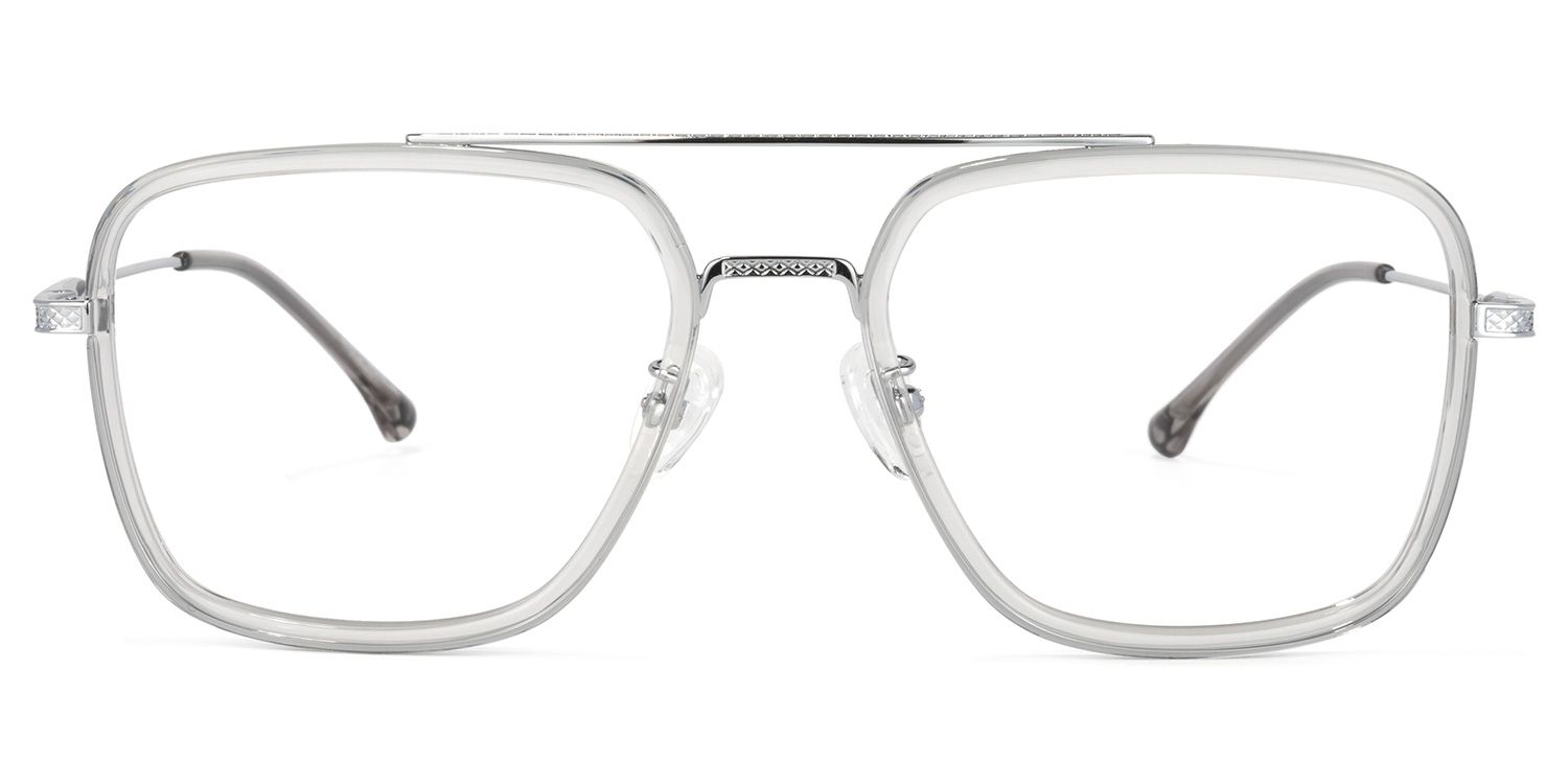 Nayeli Aviator Gray-Silver Glasses | ZEELOOL Canada0