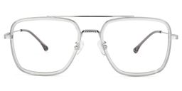 Nayeli Aviator Gray-Silver Glasses0