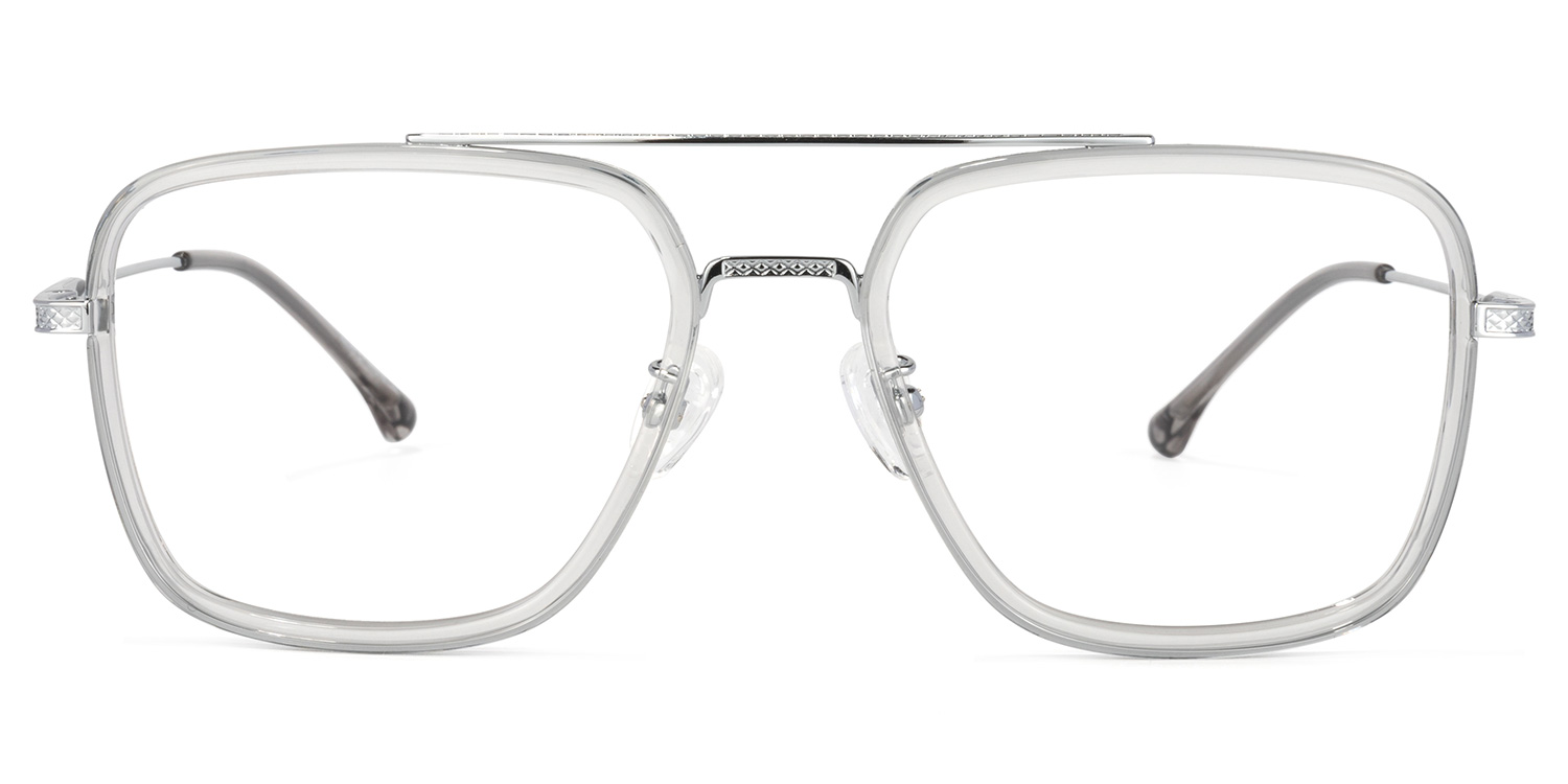 Nayeli Aviator Gray-Silver Glasses | ZEELOOL Canada0