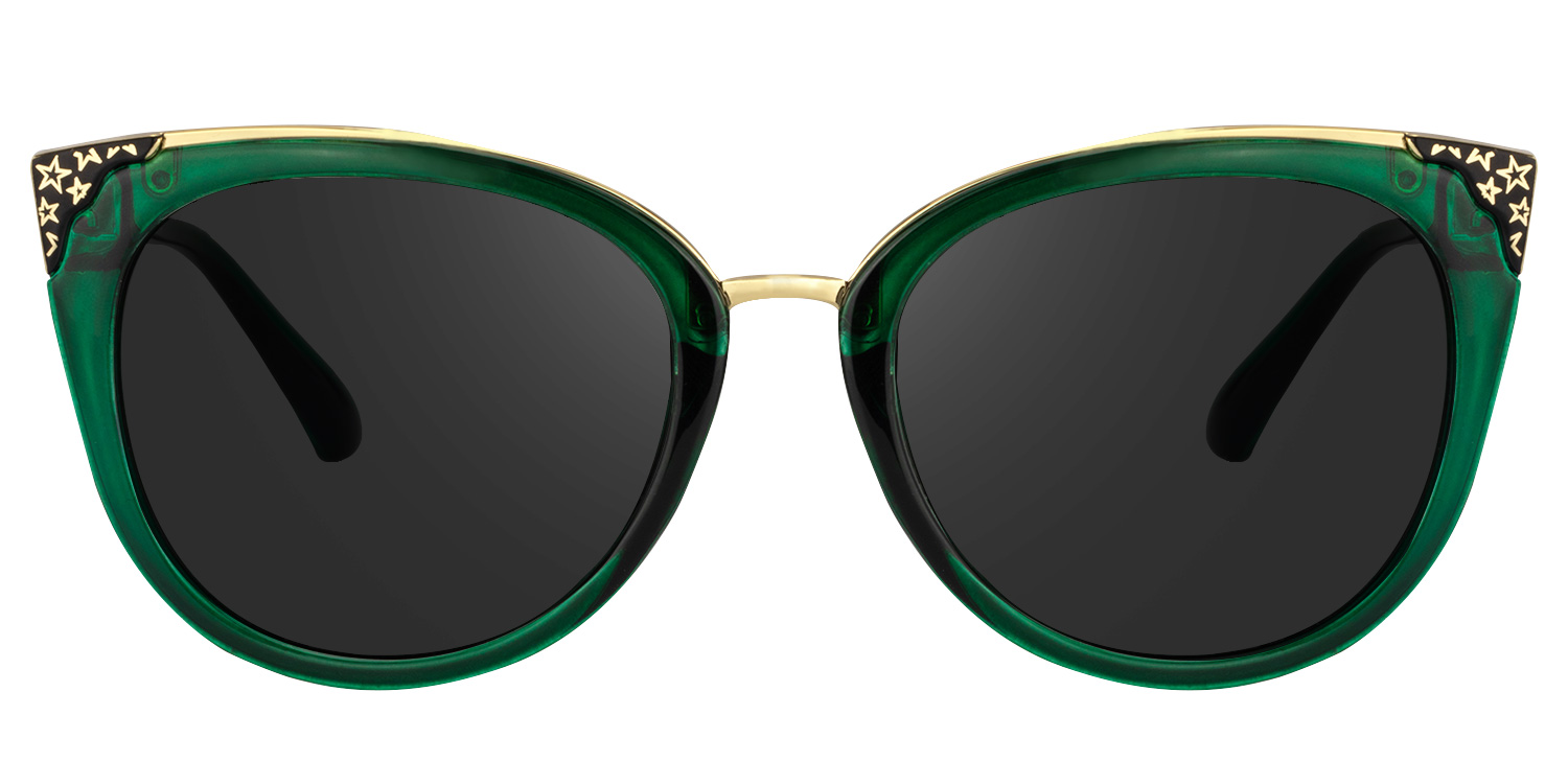 Dalton Cat Eye Dark Green Sunglasses good-img