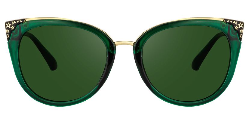 Dalton Dark-Green Cat eye Sunglasses