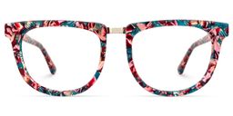 Dechan Square Floral Glasses0