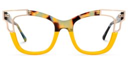Rhoden Cateye Yellow Glasses2
