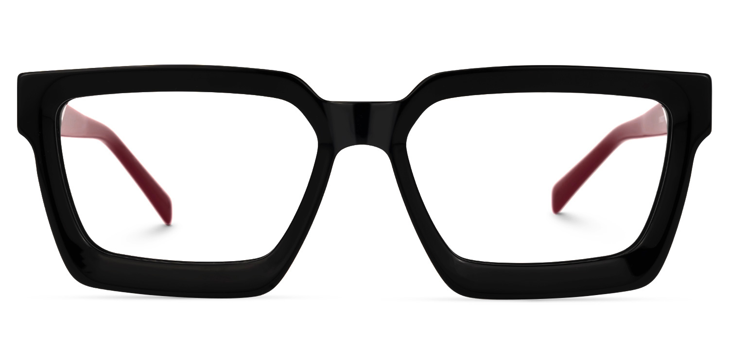 Bean Square Black Glasses0
