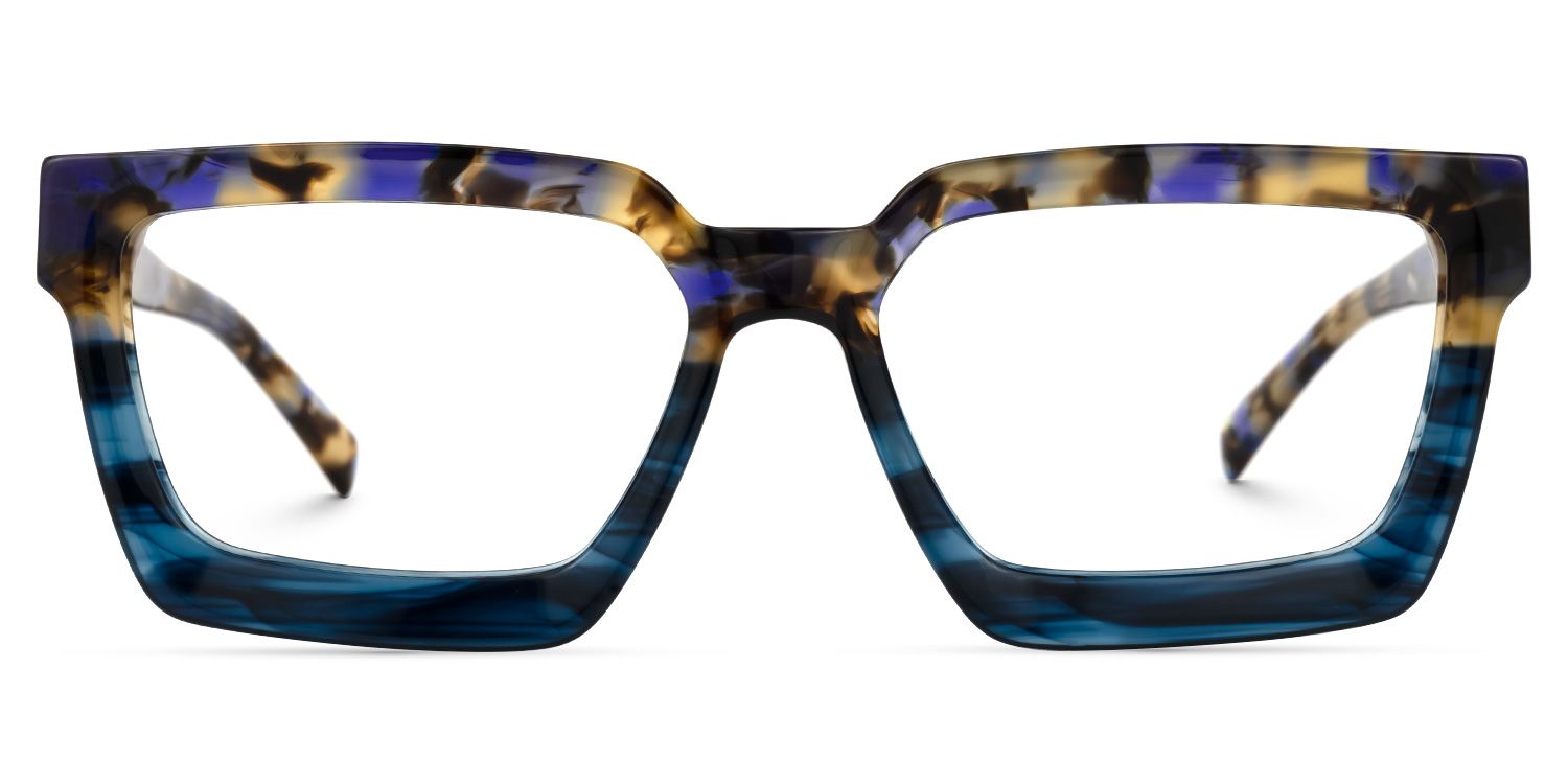 Bean Square Two-Tone Glasses | ZEELOOL Canada0