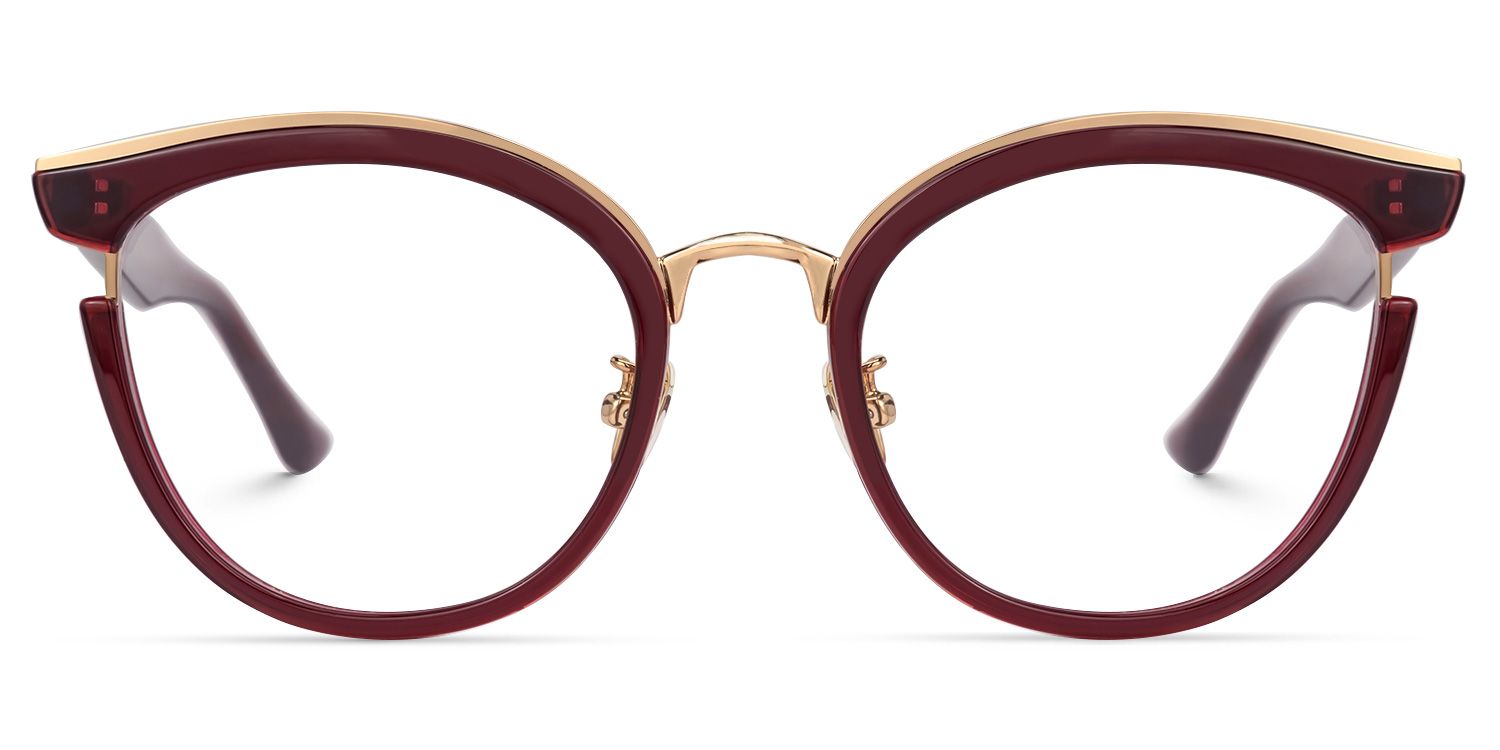 Laraine Cat Eye Red Glasses | ZEELOOL Canada0