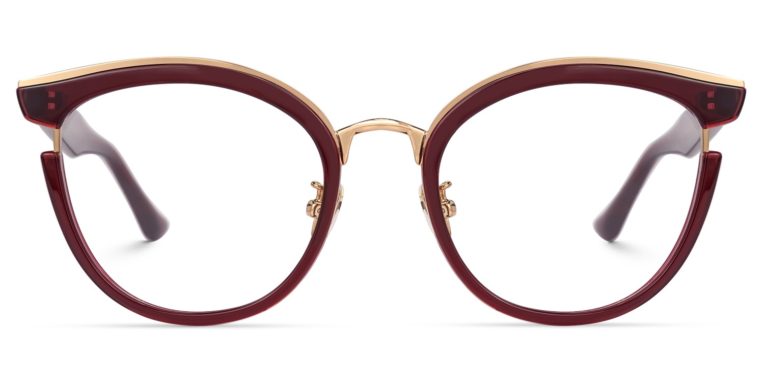 Laraine Cat Eye Red Glasses | ZEELOOL Canada0