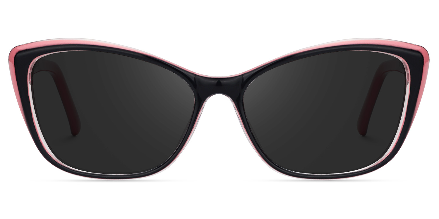 Fidelia Cat Eye Black Glasses0