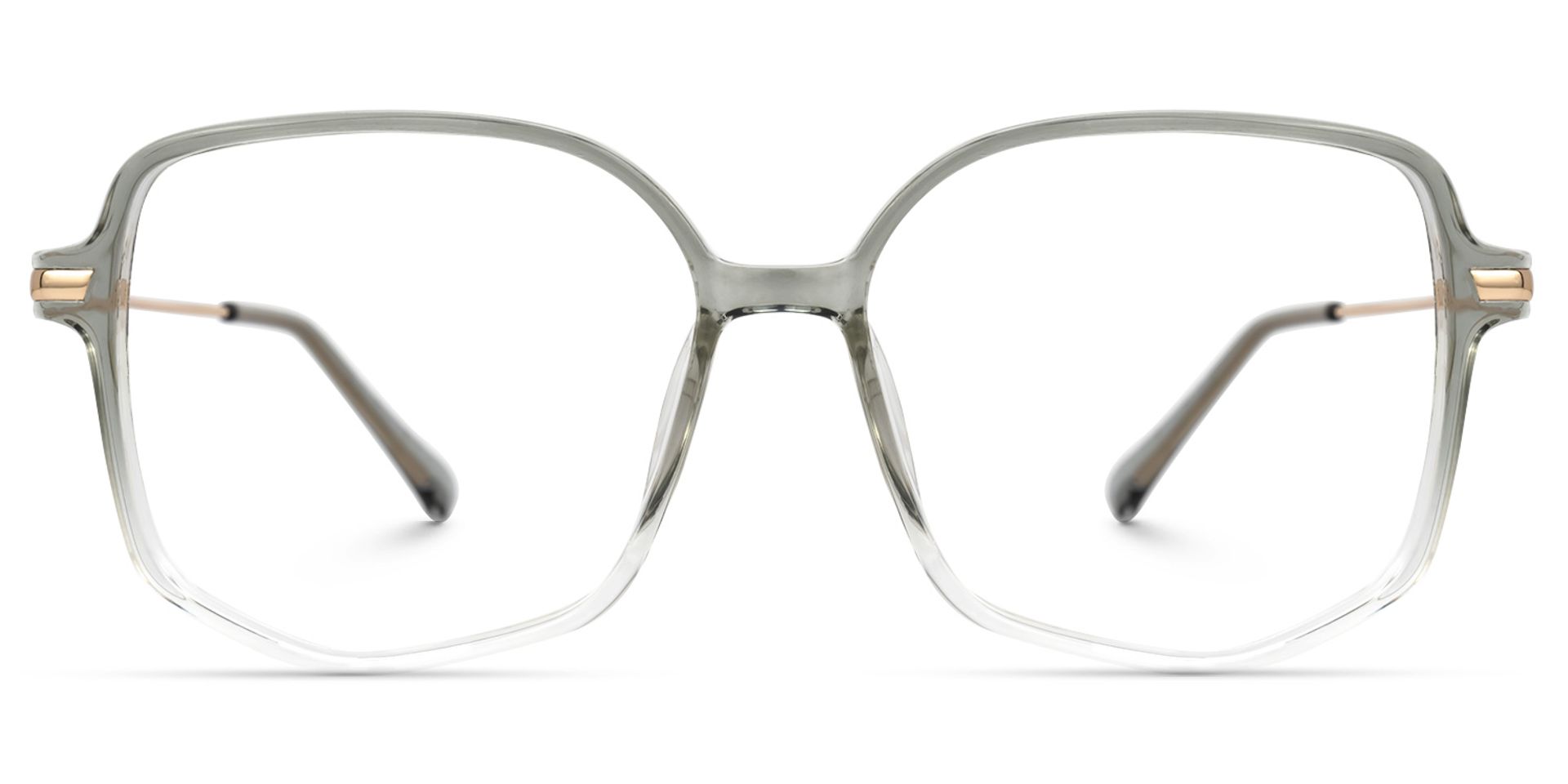 Payton Geometric Gray Eyeglasses and Ombre Frames0