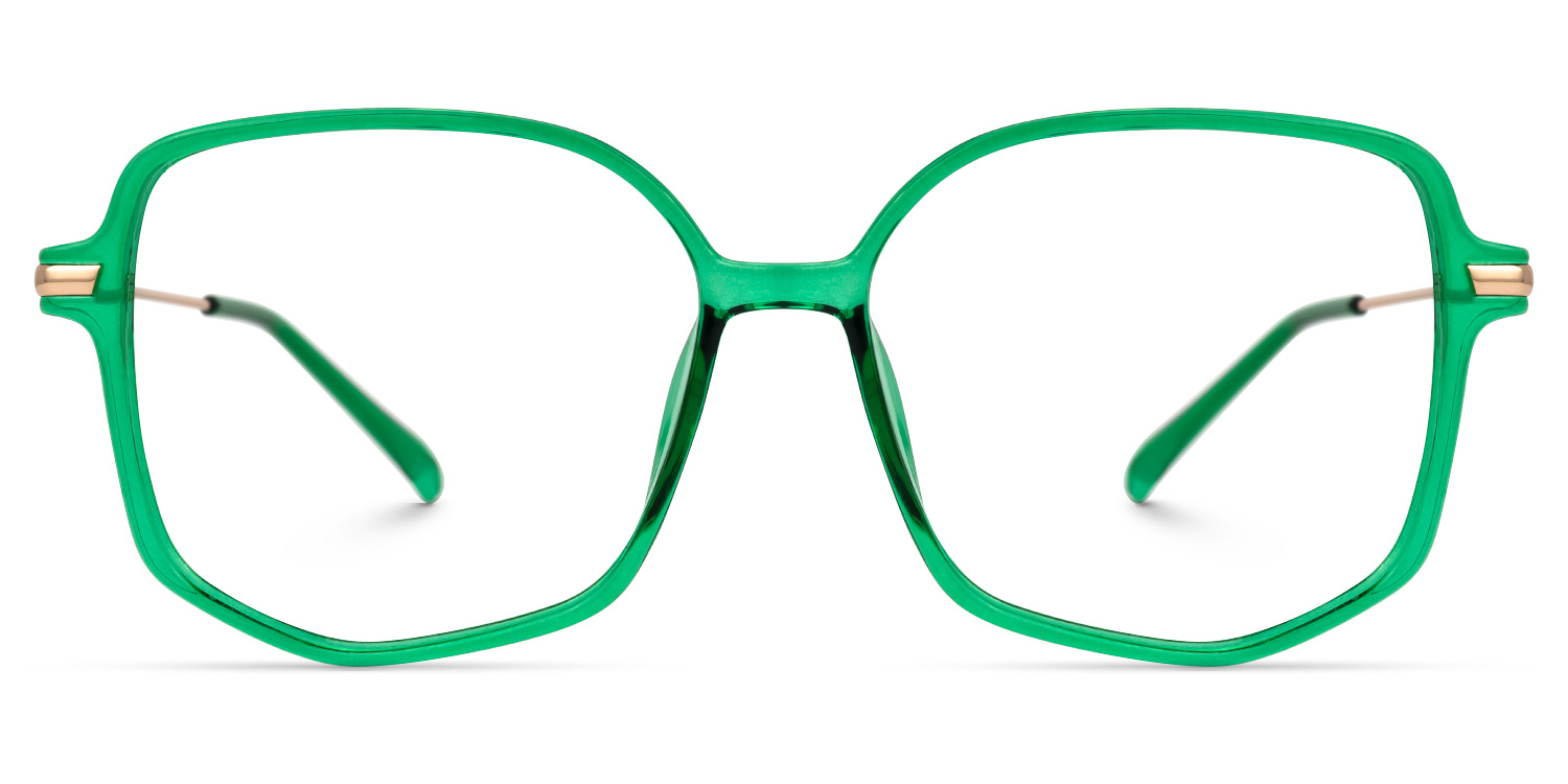 Payton Geometric Dark-Green Glasses0