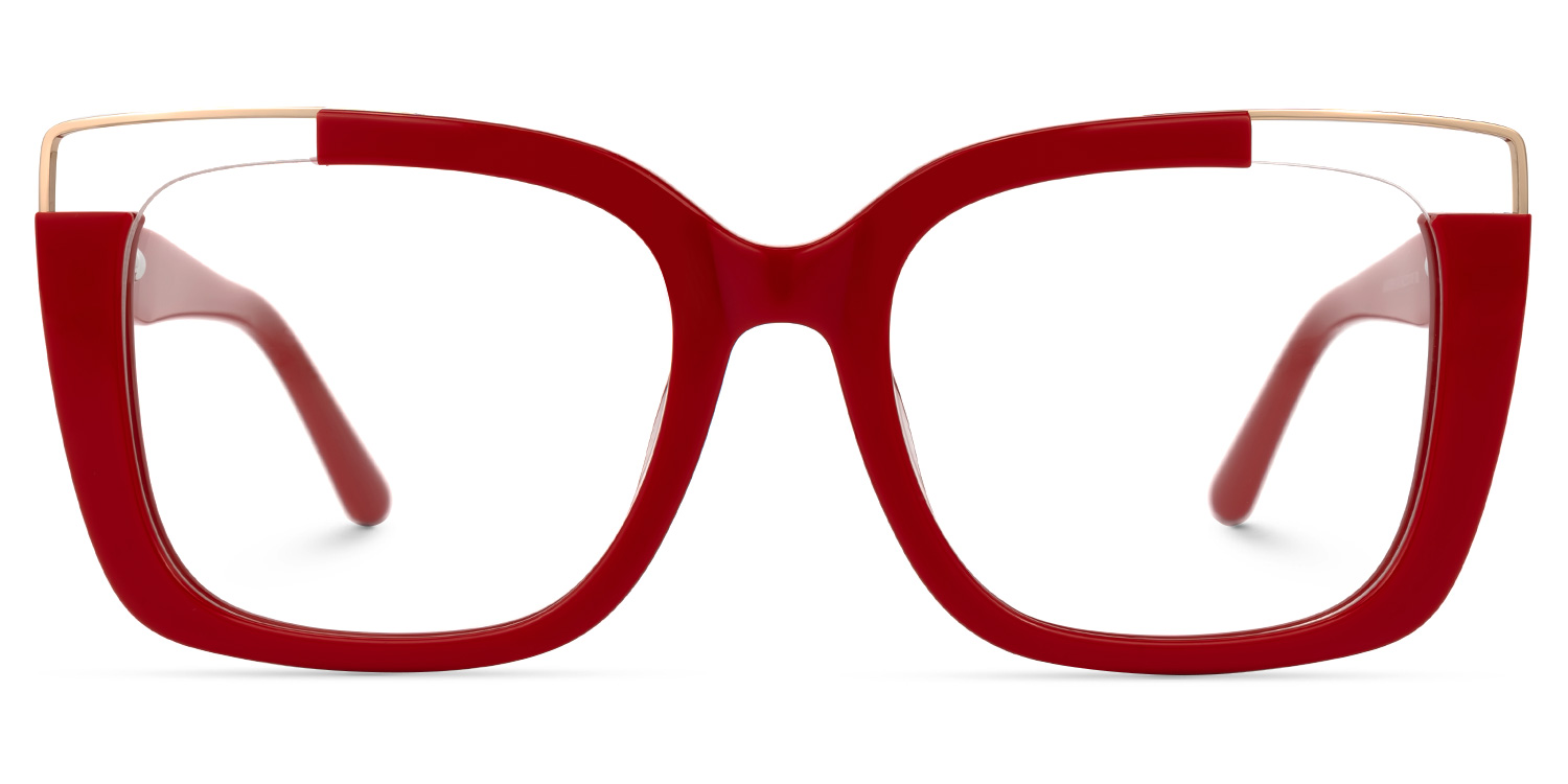 Dortch Square Red Glasses | ZEELOOL Canada0