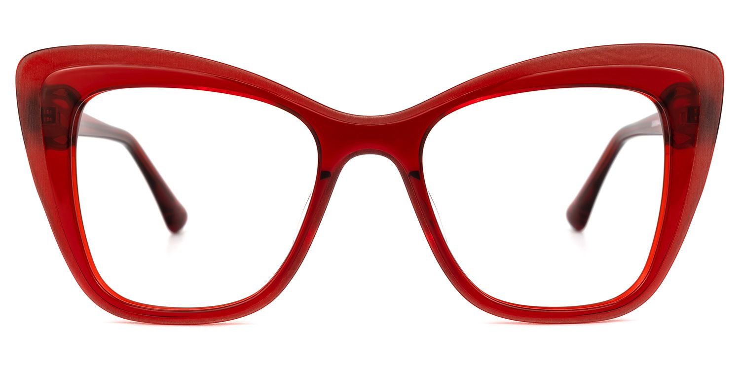 Youness Cateye Red Glasses | ZEELOOL Canada0