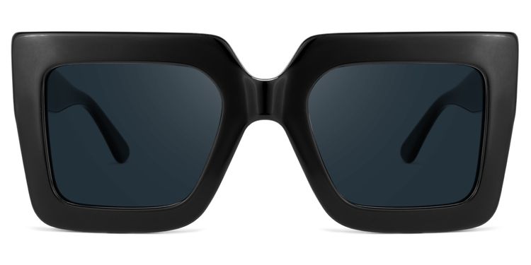 Brandon Square Black Sunglasses