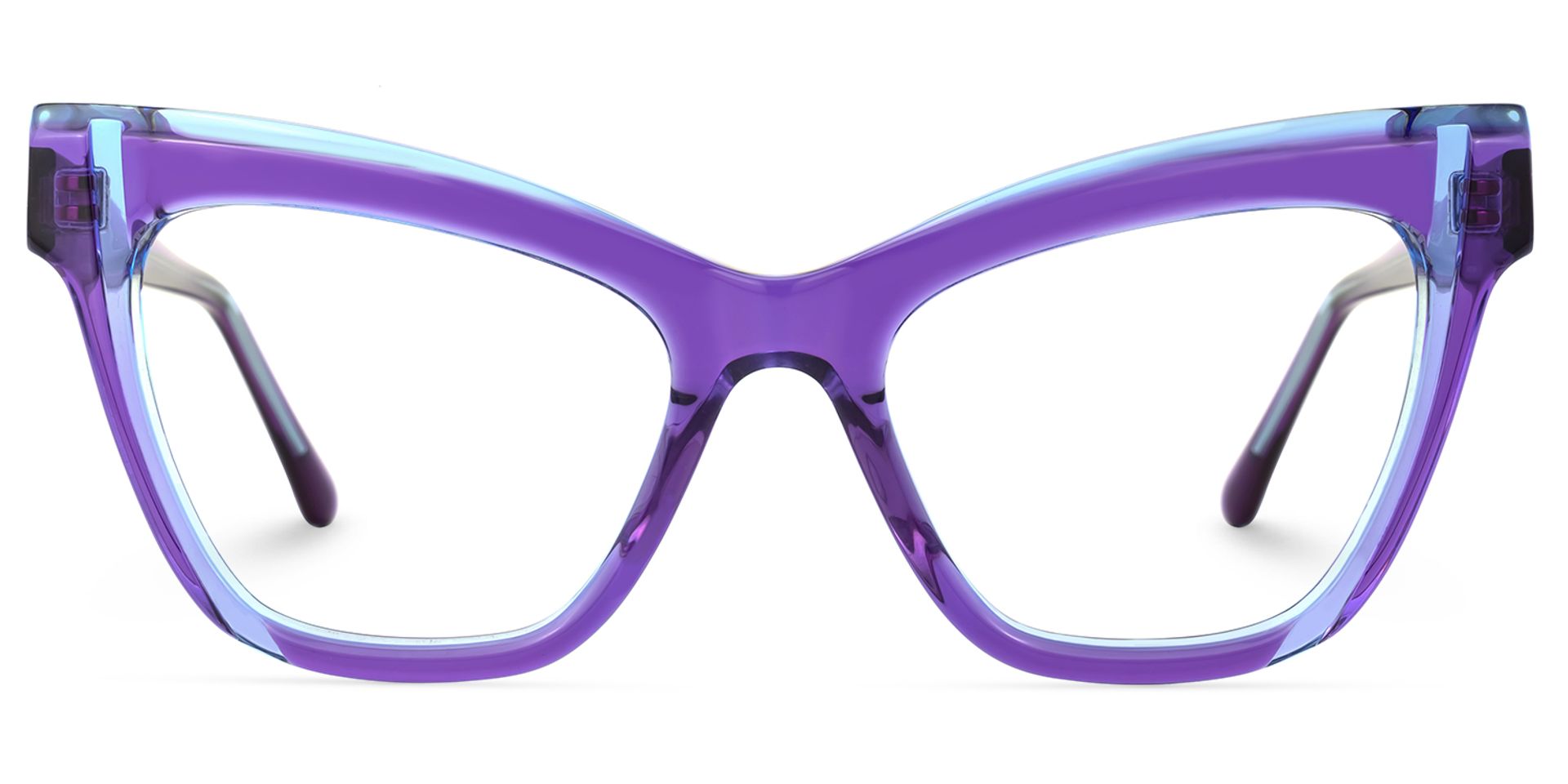 Saucie Cateye Purple Frame Glasses | ZEELOOL Canada0