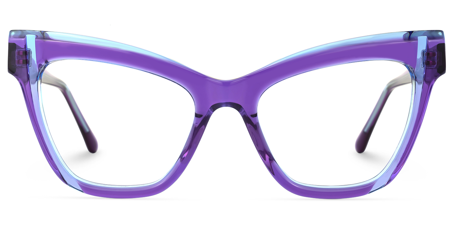 Saucie Cateye Purple Glasses good-img