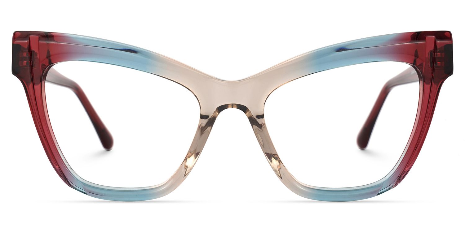 Saucie Multicolor Cat-Eye Frame Glasses | ZEELOOL Canada0