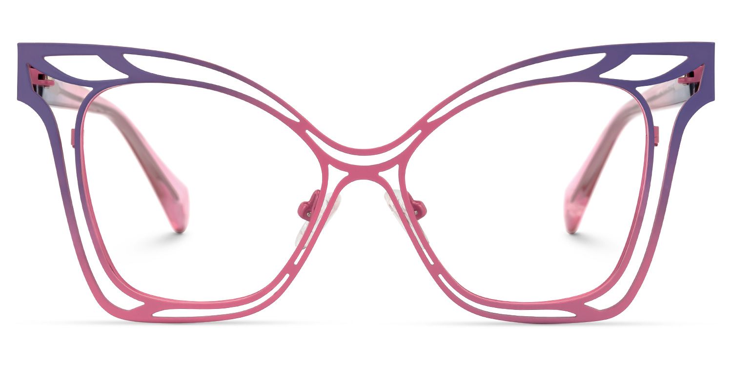 Cini Square Pink Glasses | ZEELOOL Canada0