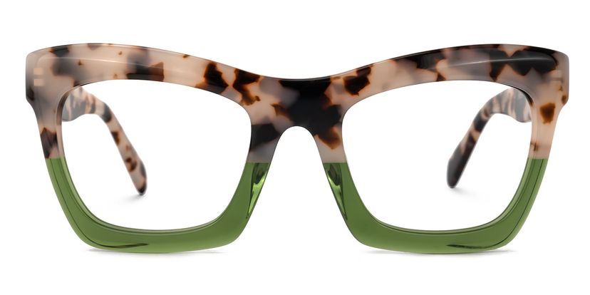 Benitez Square Two-Tone Glasses