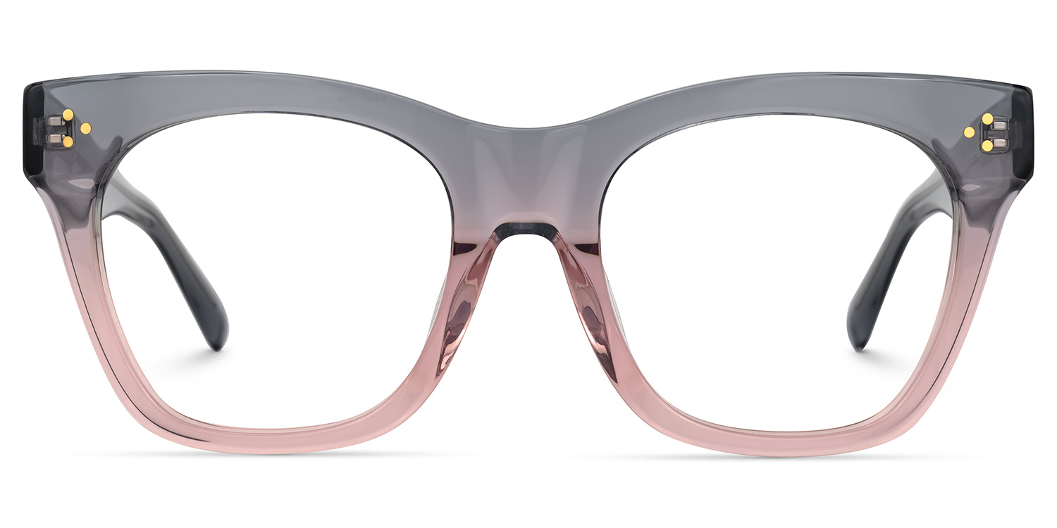 Tandy Rectangle Gray Glasses0