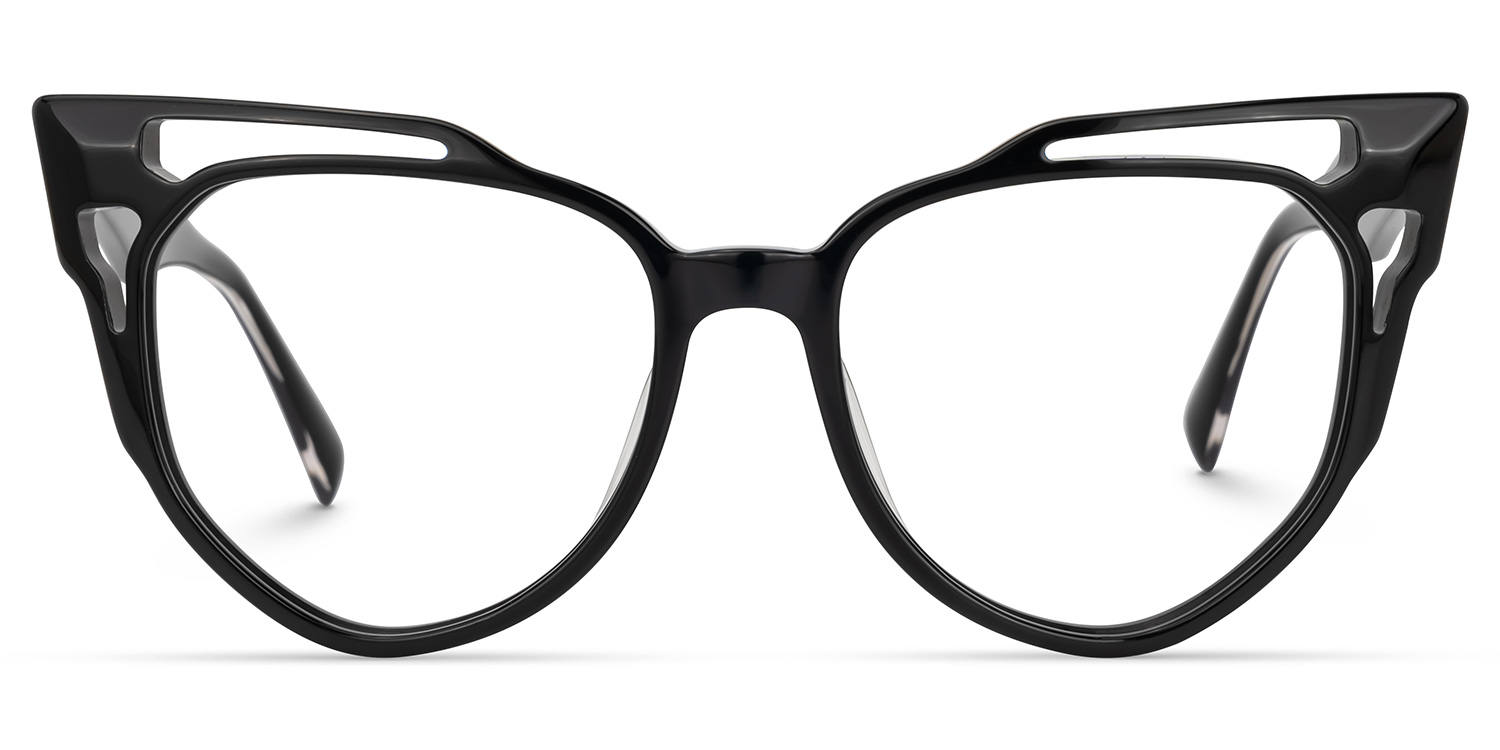 Adiari Cateye Black Glasses0