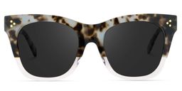 Tandy Rectangle Light-Tortoise Sunglasses0