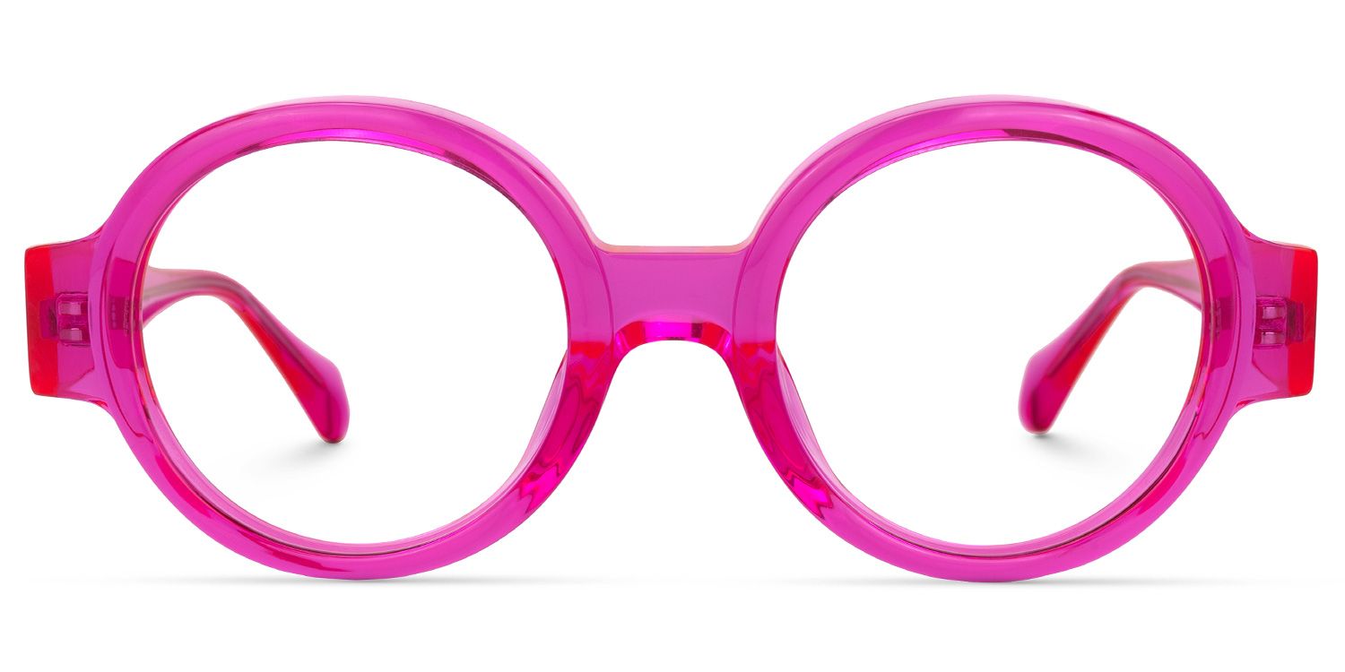 Dorrejo Round Bright-Pink Glasses | ZEELOOL Canada0