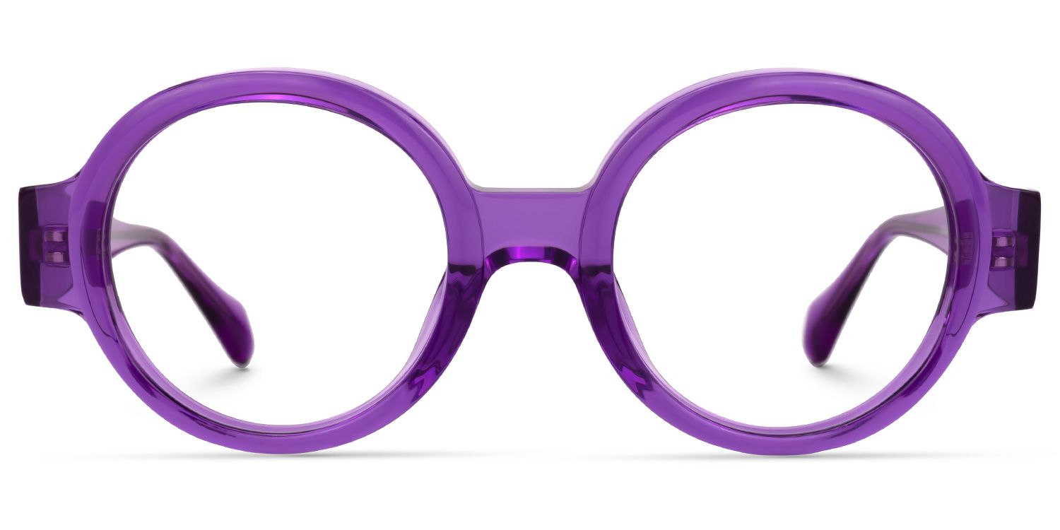 Dorrejo Round Purple Glasses | ZEELOOL Canada0