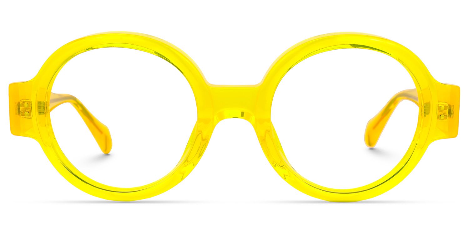 Dorrejo Round Yellow Glasses | ZEELOOL Canada0