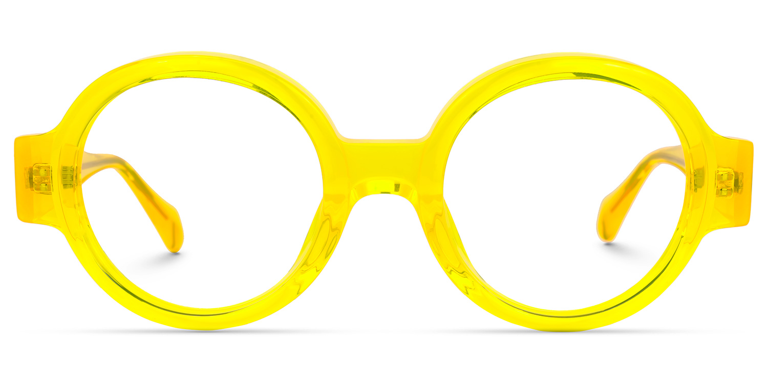 Dorrejo Round Yellow Glasses | ZEELOOL Canada0