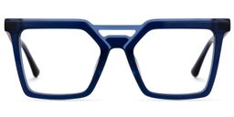 Demar Square Blue Glasses0