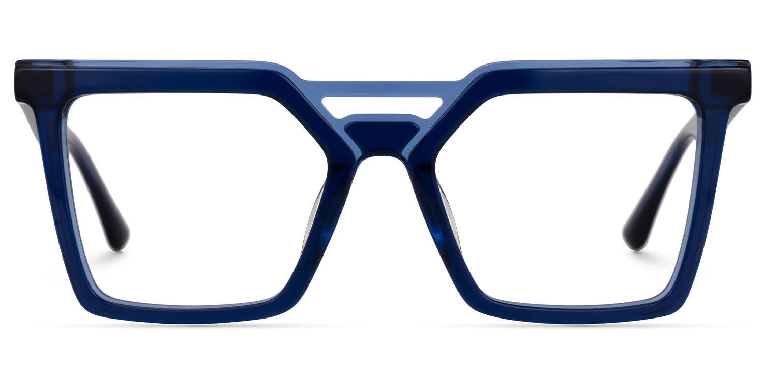 Demar Square Blue Glasses0