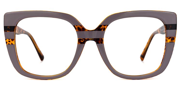 Brenda Square Mauve Glasses