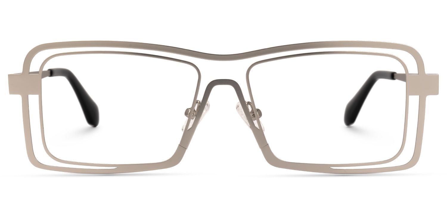 Tosin Square Silver Glasses | ZEELOOL Canada0
