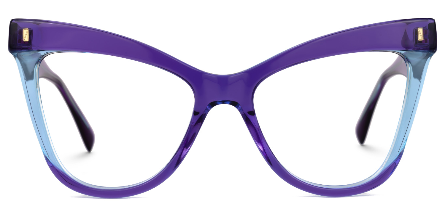 Silke Cateye Purple Glasses0